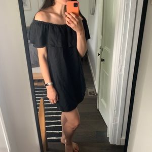 Black Off the Shoulder Zara Dress Medium